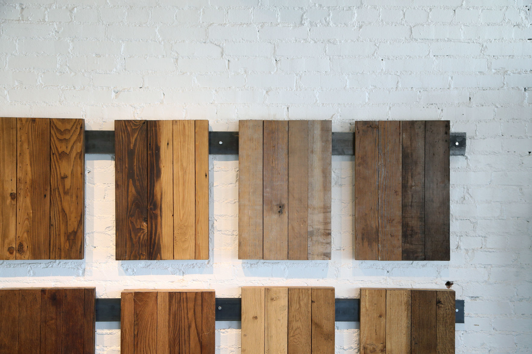 Reclaimed wood focal wall